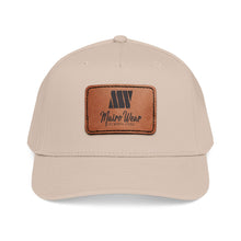 Load image into Gallery viewer, Mairo Wear Leather Patch Baseball Cap — Mid Profile Rustic Logo Hat