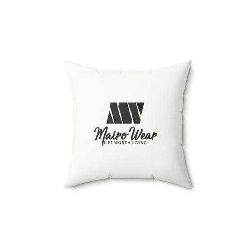 Mairo Wear Faux Suede Square Pillow