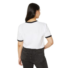 Load image into Gallery viewer, Unisex Ringer T-Shirt — Minimal 'Always Home' Retro Chest Logo