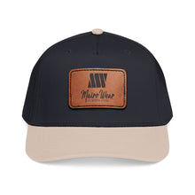 Load image into Gallery viewer, Mairo Wear Leather Patch Baseball Cap — Mid Profile Rustic Logo Hat