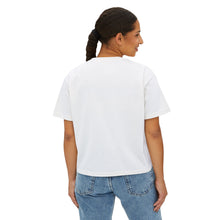 Load image into Gallery viewer, Mairo Wear Women's Boxy Tee - Minimal Logo Cropped Graphic T-Shirt