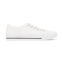 Load image into Gallery viewer, Mairo Wear Women's Low Top Sneakers — Minimal Black Logo Canvas Casual Shoes
