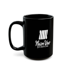 Load image into Gallery viewer, Mairo Wear Black Coffee Mug — Minimal Matte Black 11oz/15oz Ceramic