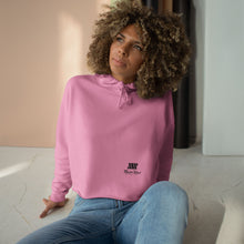 Load image into Gallery viewer, Mairo Wear Minimal Logo Crop Hoodie — White Women's Casual Streetwear