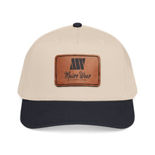 Load image into Gallery viewer, Mairo Wear Leather Patch Baseball Cap — Mid Profile Rustic Logo Hat