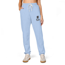 Load image into Gallery viewer, Mairo Wear Sweatpants — Minimal Cat Sketch "Forever Home" Fleece Joggers