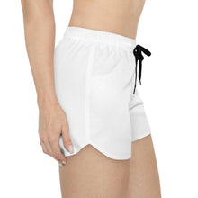 Load image into Gallery viewer, Mairo Wear Women's Casual Shorts — White Athletic Lounge Shorts with 'Mairo Wear' Logo