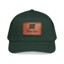 Load image into Gallery viewer, Mairo Wear Leather Patch Baseball Cap — Mid Profile Rustic Logo Hat