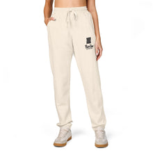 Load image into Gallery viewer, Mairo Wear Sweatpants — Minimal Cat Sketch "Forever Home" Fleece Joggers