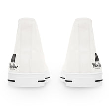 Load image into Gallery viewer, Mairo Wear Women's High Top Sneakers — Classic White Canvas Hi-Top Shoes for Everyday Casual Wear