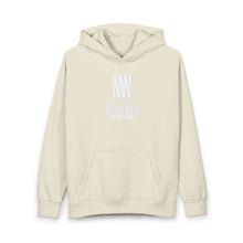 Load image into Gallery viewer, Mairo Wear White Hoodie with Subtle 'Nature Wine' Script — Urban Pullover